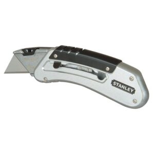 STANLEY QuickSlide Sportmesser 0-10-810 - ergonomischer Metallkorpus, geformt für maximale Kraftübertragung - Attraktives Design