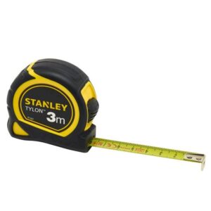 STANLEY Bandmaß mit Gürtelclip Tylon - Bandlänge 3 / 5 / 8 Meter,  Rollmaßband, Messband