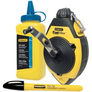 STANLEY FatMax Schlagschnur-Set 0-47-681 30m - blaue Kreide + Markierungsstift