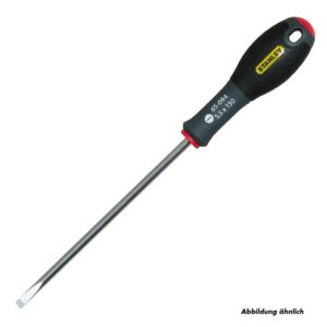 STANLEY FatMax Schraubendreher 0-64-984 Schlitz 3,5 x 100 mm, Griff direkt auf die Chrom-Vanadium Klinge aufgebracht praktisch unzerstörbar