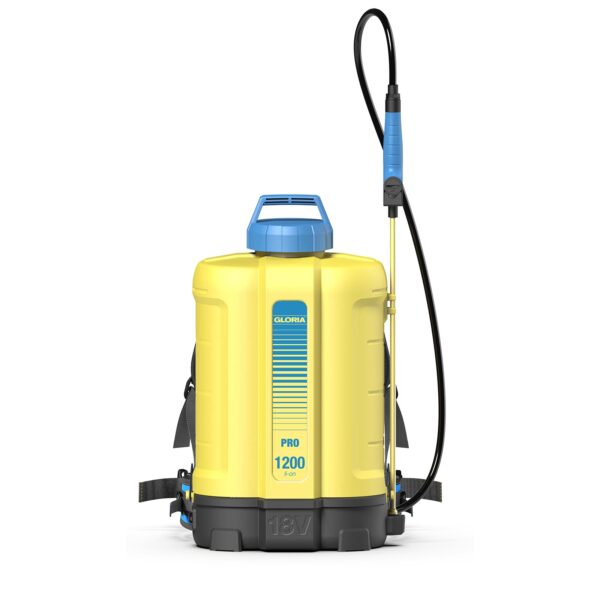 GLORIA Akku Drucksprühgerät Pro 1200 li-on 18V, 12L inkl. Hohlkegel- & Flachstrahldüse, Gartenspritze, Sprühgerät, Druckpumpe – Bild 2