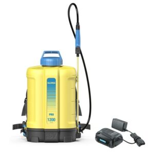 GLORIA Akku Drucksprühgerät Pro 1200 li-on 18V 2,5Ah, 12L inkl. Hohlkegel- & Flachstrahldüse, Akku, Ladegerät