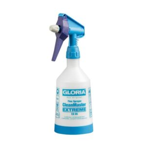 GLORIA Sprühflasche CleanMaster EXTREME, säure- & laugenbeständig, 1x Pumpen 2x Sprühen, stufenlos verstellbare Düse