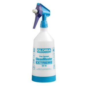 GLORIA Sprühflasche CleanMaster EXTREME, säure- & laugenbeständig, 1x Pumpen 2x Sprühen, stufenlos verstellbare Düse