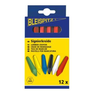 Bleispitz Signierkreide 12 Stück, Markierkreide, Forstkreide, Kreide, Reifenkreide, Baukreide