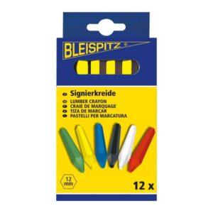 Bleispitz Signierkreide 12 Stück, Markierkreide, Forstkreide, Kreide, Reifenkreide, Baukreide