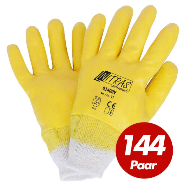 NITRAS 03400V Nitrilhandschuhe Schutzhandschuhe Gartenhandschuhe - VPE 144 Paar – Bild 2