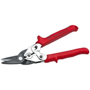 NWS Figuren-Lochschere Hebelblechschere links, 250 mm, für kurze, gerade und Figuren-Schnitte, Schneidlänge 35 mm