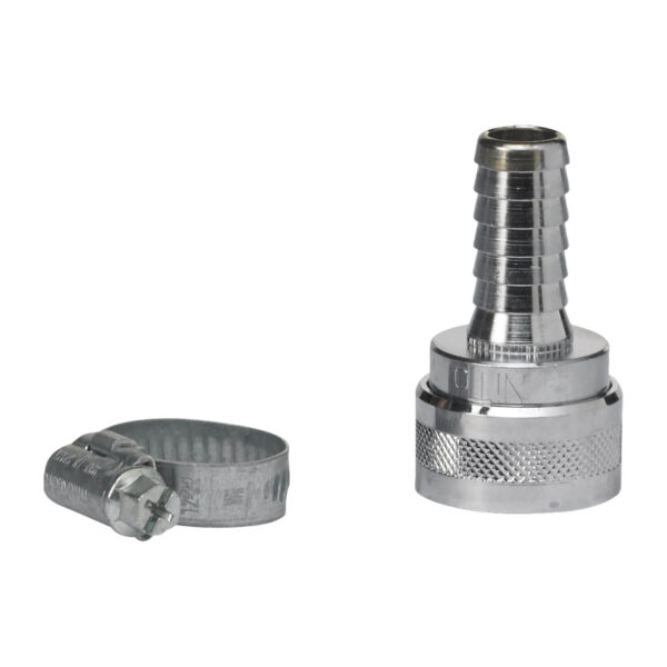 VIKAN Adapter Kupplung Verbinder 1/2" Schlauchanschluss Messing vernickelt – Bild 2