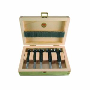 Hawe Forstnerbohrer-Satz 078.05, Astlochbohrer, Holzbohrer, Präzises Bohren, 15 - 35 mm, 5-teilig