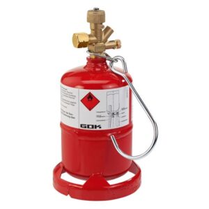 GOK Gasflasche Kleinstflasche 425g ohne Füllung R 3/8'' links - mit Blindmutter