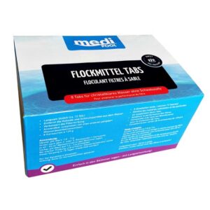 mediPOOL Flockmittel-Tabs 1 kg (8x 125 g), Flockkartuschen, Flockungsmittel, Flockungskartuschen