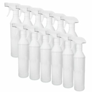Sprühflasche leer inkl. Sprühkopf mit Schaumfunktion 500ml - 12 Stück ohne Beschriftung, weiß