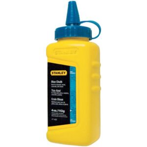 STANLEY 1-47-403 Schlagschnurkreide Schlagschnurpulver - Farbe BLAU 115g
