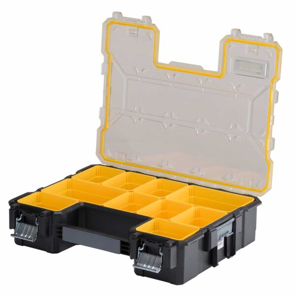 STANLEY FatMax Organizer 1-97-518, Sortimentskasten, Kleinteilemagazin, stapelbar mit tiefen Fächern – Bild 2