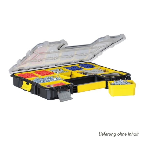 STANLEY FatMax Organizer 1-97-519, Sortimentskasten mit herausnehmbaren Boxen, Kleinteilemagazin stapelbar – Bild 2