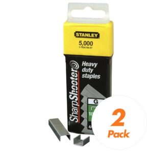 STANLEY Klammern Typ G 1-TRA706T-5T 10 mm - Ersatzklammern für Elektro- & Handtacker - 10000 Stück