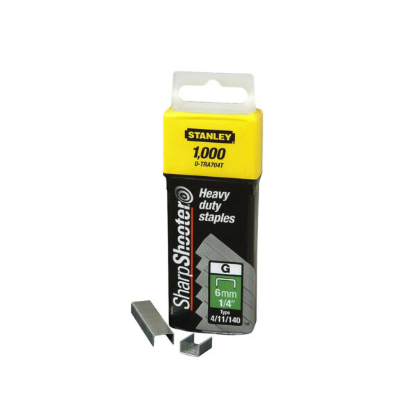 STANLEY Klammern Typ G (1000 Stück) für Elektro- und Handtacker - 10 mm – Bild 2