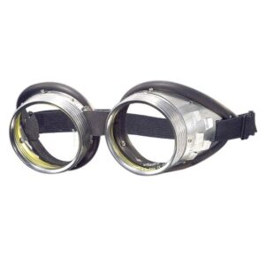 schweisser-king.de: Schraubringbrille mit Gummiwulst Schlauchgummipolster 50mm Glasdurchmesser klar oder grün getönt DIN 4-6 - Schutzbrille, Schweißerbrille, Schweißschutzbrille