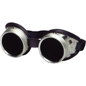 schweisser-king.de: Schraubringbrille mit Gummiwulst Schlauchgummipolster 50mm Glasdurchmesser klar oder grün getönt DIN 4-6 - Schutzbrille, Schweißerbrille, Schweißschutzbrille