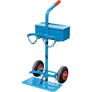 Flaschenwagen Gasflaschenwagen luftbereift 2 x 10L Flaschen inkl. Werkzeugkasten