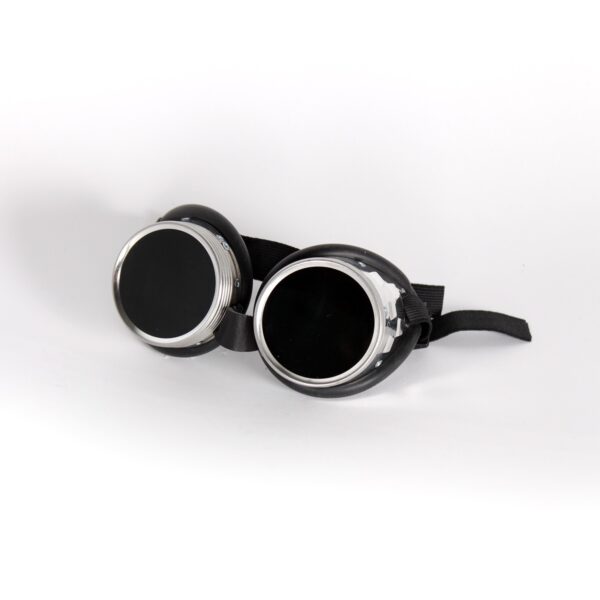 Schraubringbrille mit Schlauchgummipolster 50mm Glasdurchmesser, Gläser klar oder grün getönt DIN 4-6, Schutzbrille, Schweißschutzbrille – Bild 2