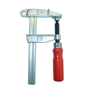 BESSEY Polschraubzwinge mit Holzgriff - Schraubzwinge bis 300A, Spannweite 150mm