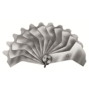 Schweißnahtlehre Schweißnahtmesslehre Messlehre fächerartig 12 Blatt 3 - 12 mm