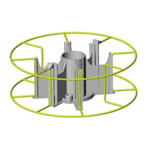 Adapter für Korbspulen 6-armig