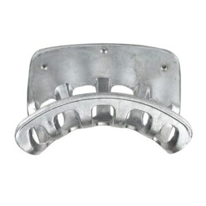 Schlauchwandhalter aus Aluminium, Wandschlauchhalter mit abgerundeter Auflagefläche, Kabelwandhalter, Maße 201 x 108 mm