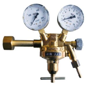 HERCULES Druckminderer Sauerstoff Druckregler - schweisser-king.de - Gas-Druckminderer - einstufig - Ausgangsdruck 200 bar - 0-10 bar
