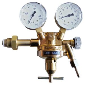 HERCULES Druckminderer Druckluft Druckregler - schweisser-king.de - Gas-Druckminderer - einstufig - Eingangsdruck 200 bar - 0-10 bar