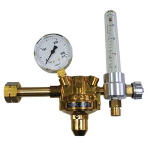 HERCULES Druckminderer Formiergas Druckregler einstufig Flowmeter MIG MAG WIG Schutzgas Schweißen - schweisser-king.de - Gas-Druckminderer 200 bar 0-30 L/min
