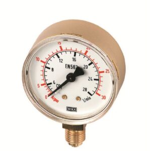 Manometer Arbeitsmanometer, Druckmessgerät Argon R 1/4 Zoll - Durchfluss bis 30L/min.