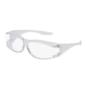 MSA Schutzbrille OverG Besucherbrille Überbrille kratzfest klar, Sicherheitsbrille für Brillenträger, Arbeitsschutzbrille