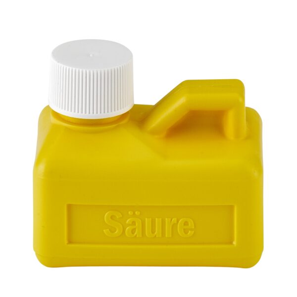 FELDER Säureflasche m. Aufdruck Nachfüllflasche Flasche gelb 125ml – Bild 2