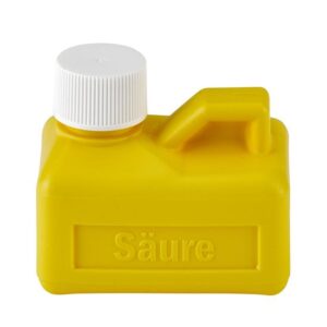 FELDER Säureflasche m. Aufdruck Nachfüllflasche Flasche gelb 125ml