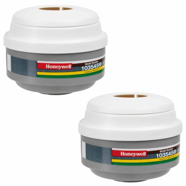 Honeywell Filter N-Serie ABEK1P3 - Organische Dämpfe, anorganische/saure Gase, Ammoniak, Partikel  - 1 Paar – Bild 2
