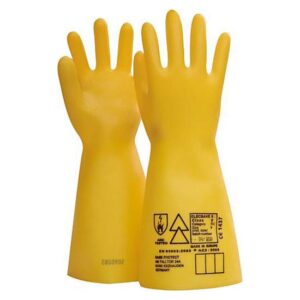 Elektriker Handschuhe 1000 Volt, Elektro Handschuh, Naturlatex, störlichtbogengeprüft, säure- u. ölbeständig