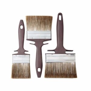Hawe Holzschutzstreicher-Set 108.04, Pinsel, Lasurpinsel, Malerpinsel, Lösemittelbeständig, 3-teilig