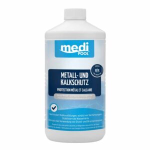mediPOOL Metall- und Kalk Schutz 1 Liter , Härtestabilisator, Kalkstabilisator, Poolpflege