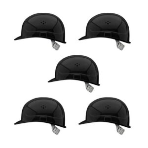 VOSS Schutzhelm INAP-Master Sets schwarz - Bauhelm inklusive 4-Punkt Gurtband-Innenausstattung mit Kinnriemenhalterung, Norm EN 397