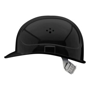 VOSS Schutzhelm INAP-Master schwarz - Bauhelm inklusive 4-Punkt Gurtband-Innenausstattung mit Kinnriemenhalterung, Norm EN 397