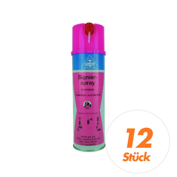 HaWe Signierspray 500 ml 12 Stück, Markierungsfarbe, Signalfarbe, Markierspray, schnell trocknend - in verschiedenen Farben – Bild 2