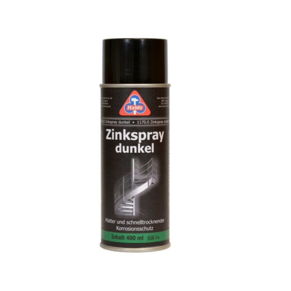 HaWe Zinkspray dunkel 400 ml, Rostschutz, Grundierung, Korrosionsschutz, Zinkausbesserungsspray – Bild 2