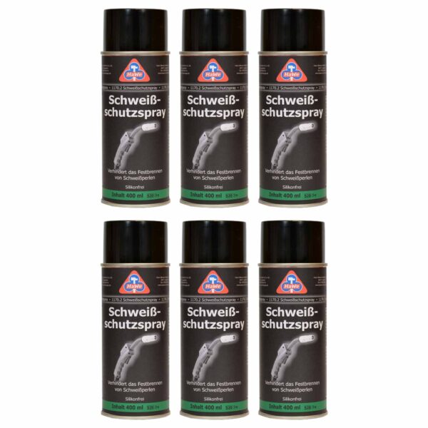 HaWe Schweißschutzspray 6x 400 ml, Trennspray, Düsenschutz, Schweißspray, Schweißtrennmittel, Schweißtrennspray – Bild 2