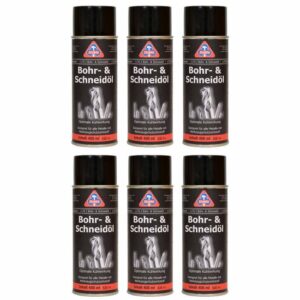 HaWe Bohr- und Schneidöl Spray 6x 400 ml, Schmieröl, Bohröl, Schmiermittel, Gewindeschneidöl, Kühlmittel