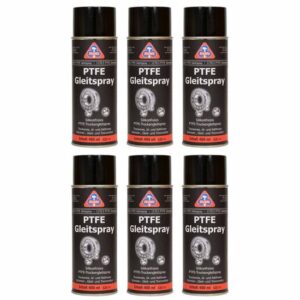 HaWe PTFE-Gleitspray 6x 400 ml, Schmiermittel, Kriechöl, Trockenschmierung, Antihaftspray