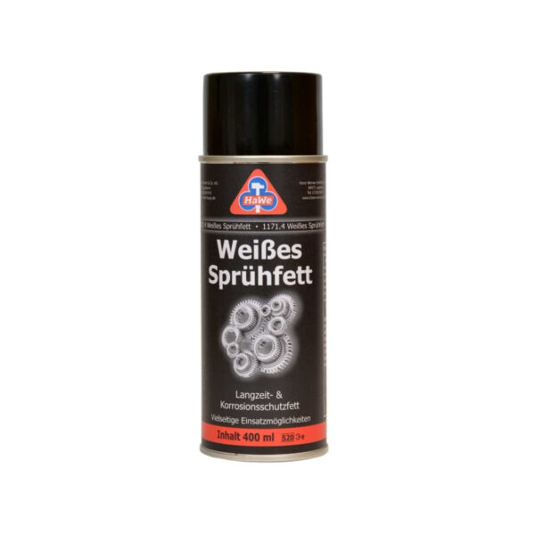 HaWe Weißes Sprühfett 400 ml, Langzeitschmierfett, Langzeitfett, Schmierfett, Allzweckfett, Haftfett, Fettspray – Bild 2