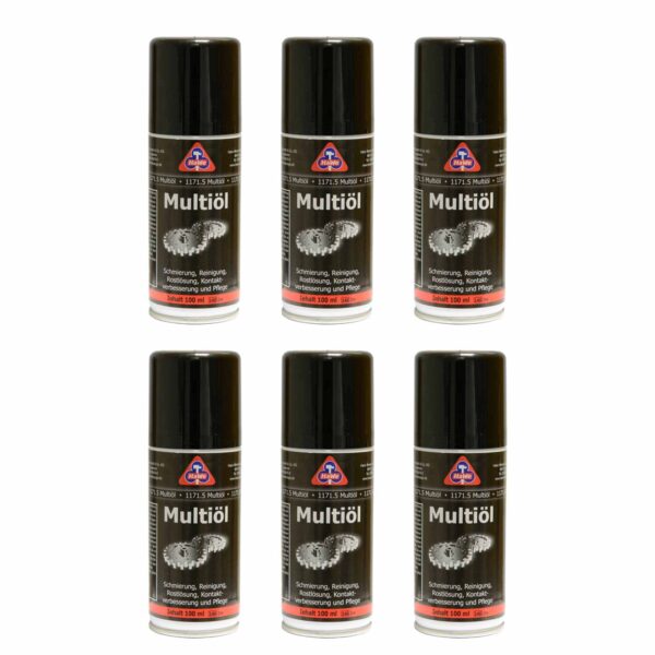 HaWe Multiöl 6x 100 ml, Multifunktionsöl, Rostlöserspray, Servicespray, Schmiermittel, Pflegespray – Bild 2